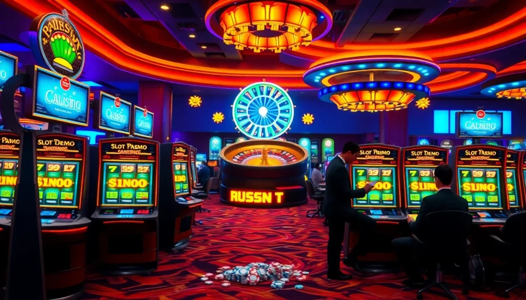 Engage with thrilling slot demo games at a vibrant online casino filled with excitement.