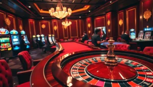 Experience high-stakes action at https://123b.ing/ with an electrifying roulette table and glamorous atmosphere.