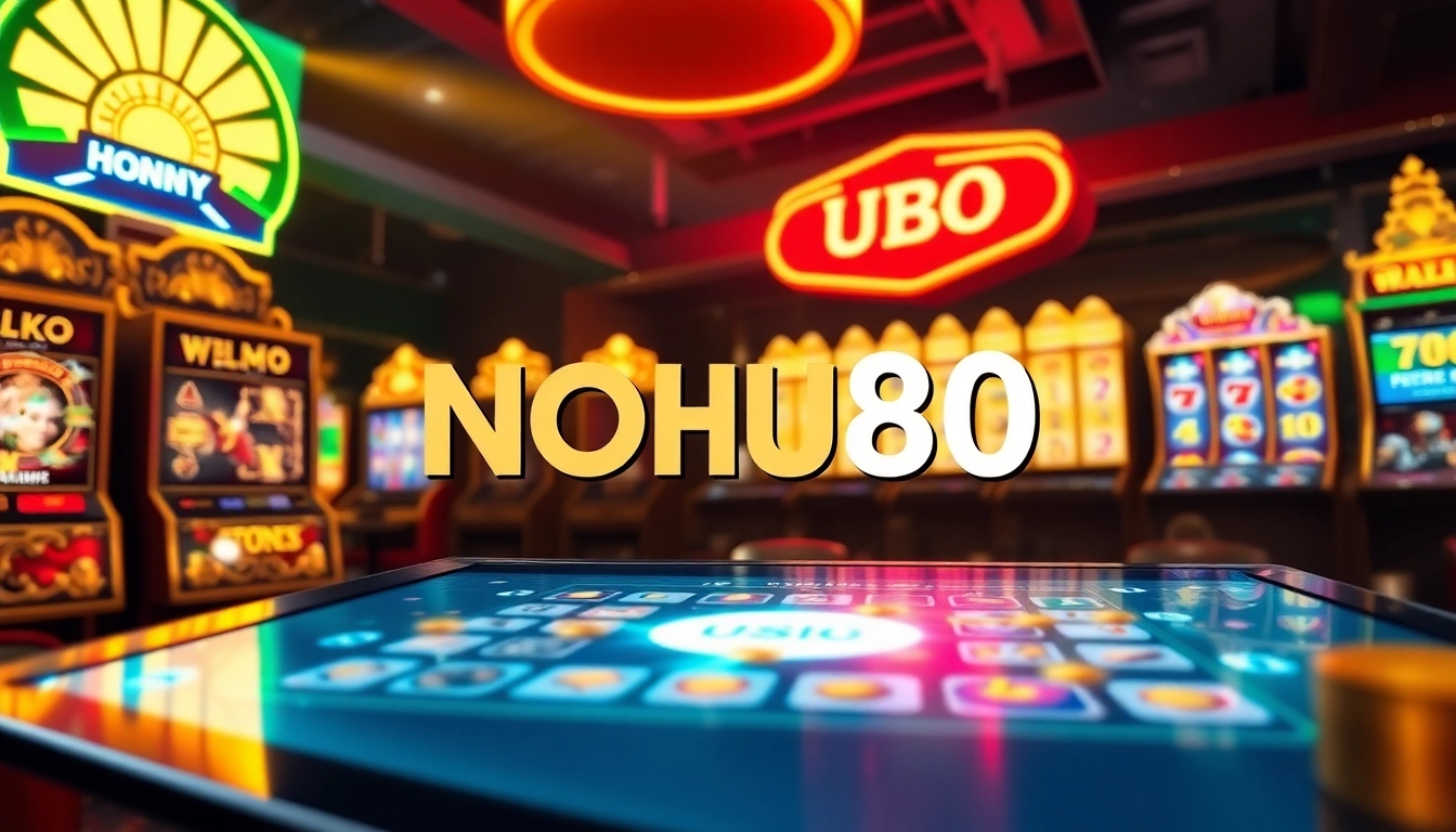 Exciting online gaming experience with NOHU90 featuring vibrant slot games and modern interface.
