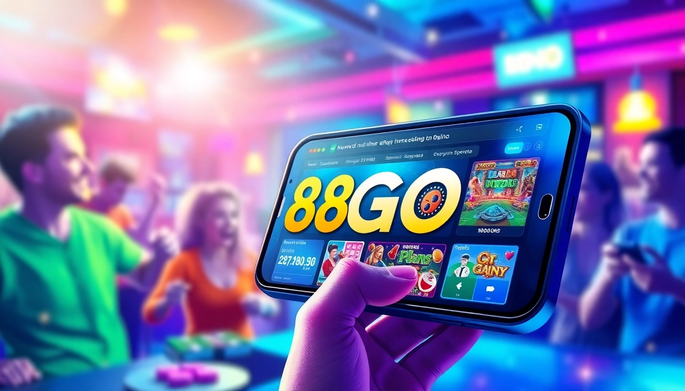 Link vào 88GO illustrated with a modern gaming interface showcasing exciting online casino games.
