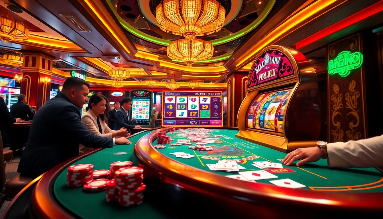 Experience the thrill of mega888 apk with exciting gameplay at a luxurious casino.
