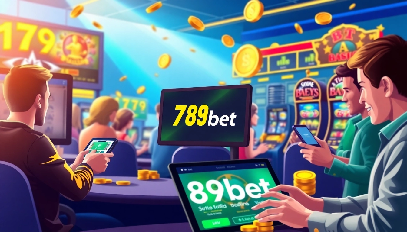 Interactive 789bet online betting platform showcasing betting games and players.