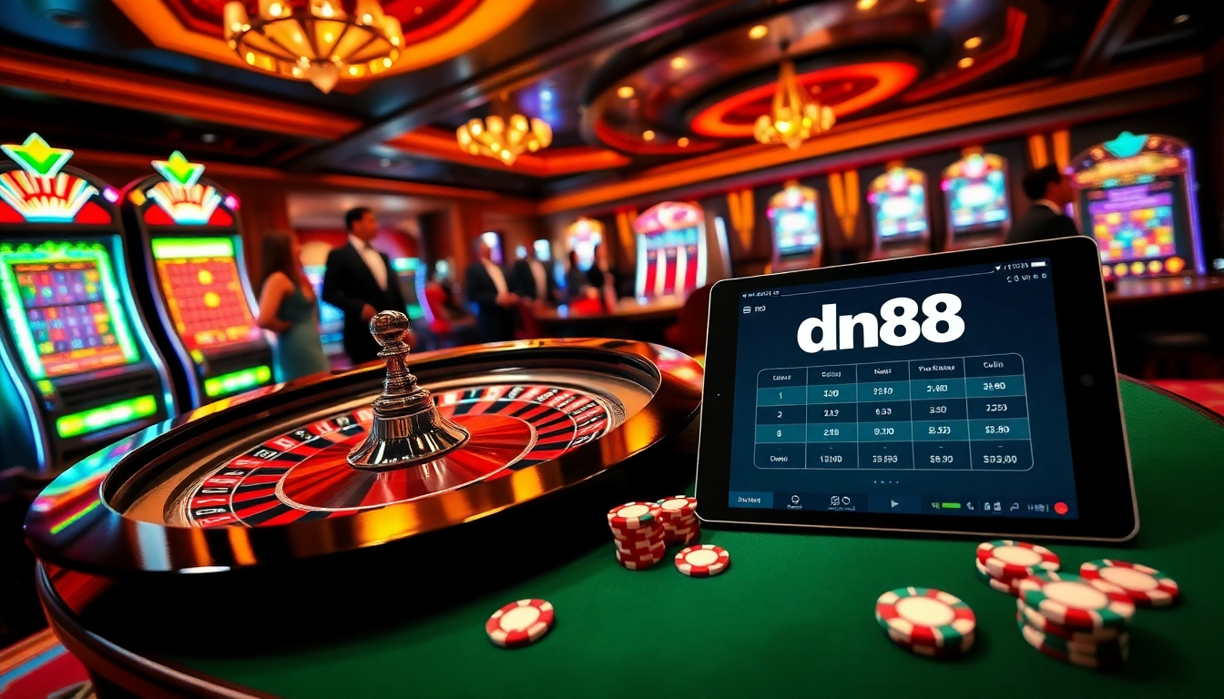 Experience thrilling moments at dn88 with engaging casino games and vibrant roulette tables.