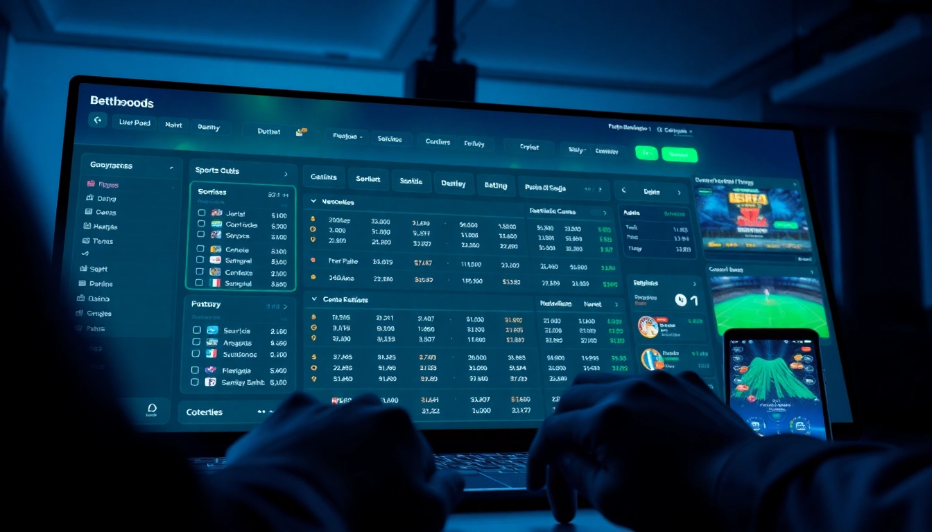 Explore an engaging online betting interface on fb88, showcasing innovative features and live sports odds.