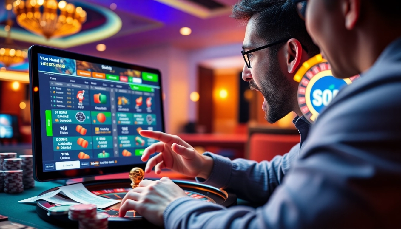 SBOBET88 online betting interface featuring exciting gambling elements and an engaged player.