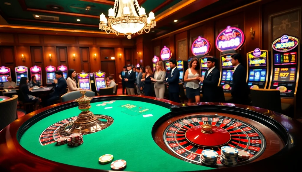 Experience the thrill of fun88 with exciting casino games at a luxurious gambling venue.