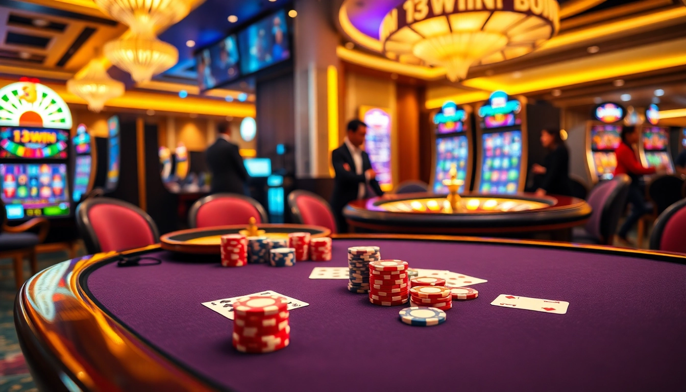 Experience the excitement of 13win with vibrant casino games and professional dealers.