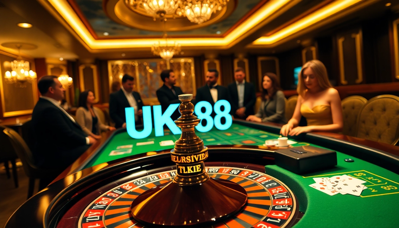 Players enjoy high-stakes action at UK 88's premium casino tables.
