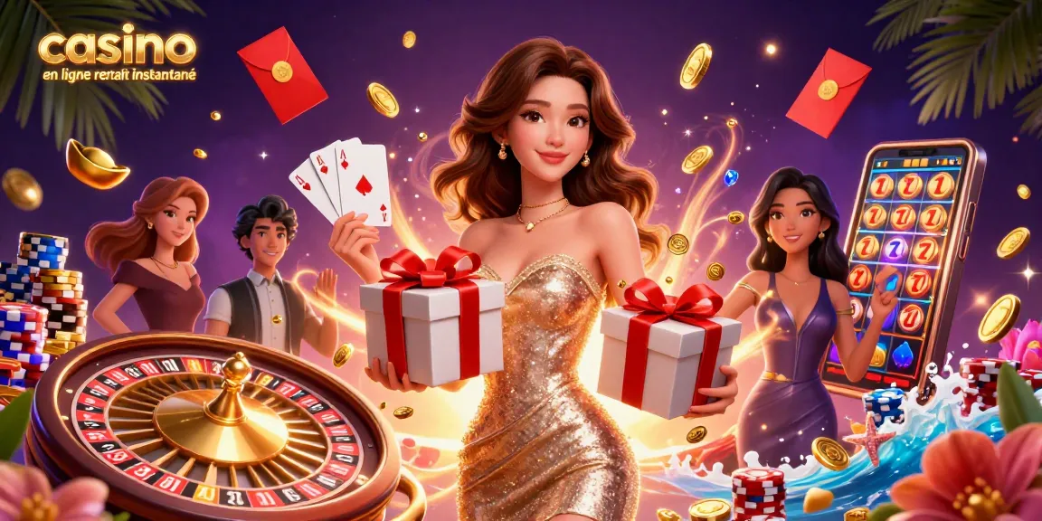 Vivez des moments gagnants dans un casino en ligne retrait instantané, avec des pièces d'or, de la roulette et une excitation palpable.