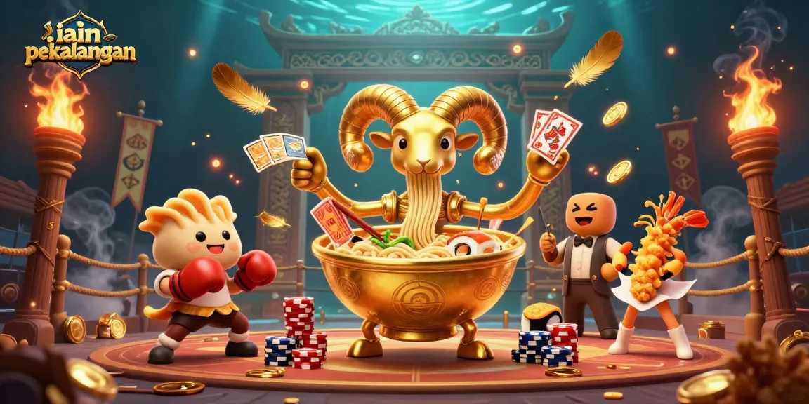 Experience thrilling action at IAIN Pekalongan's vibrant gambling scene with colorful characters.