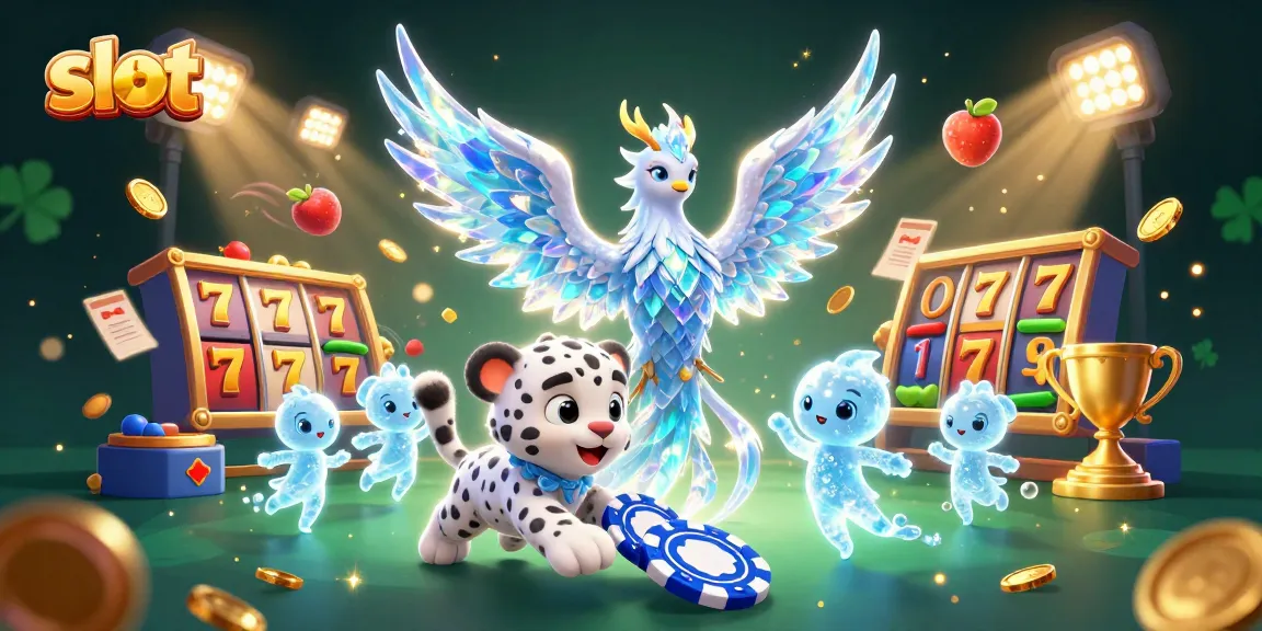 Menangkan slot dengan simbol keberuntungan yang bersinar dalam ilustrasi kasino yang menakjubkan.