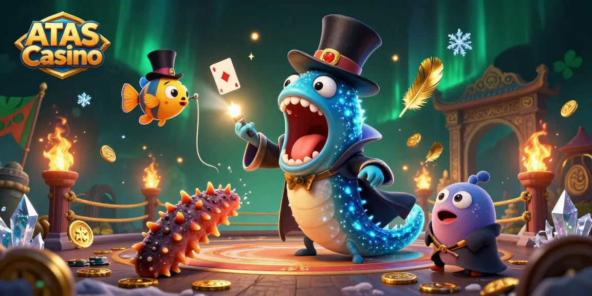 Engage in exciting gameplay at ATAS Casino with vibrant characters and magical elements in a dynamic scene.